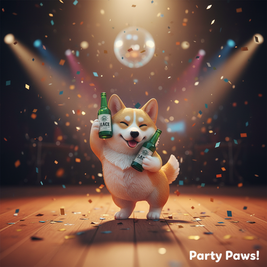 Funny Corgi with Beer - Dancing Dog Design