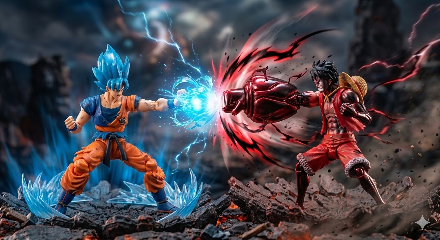 Guko VS Luffy Action figure